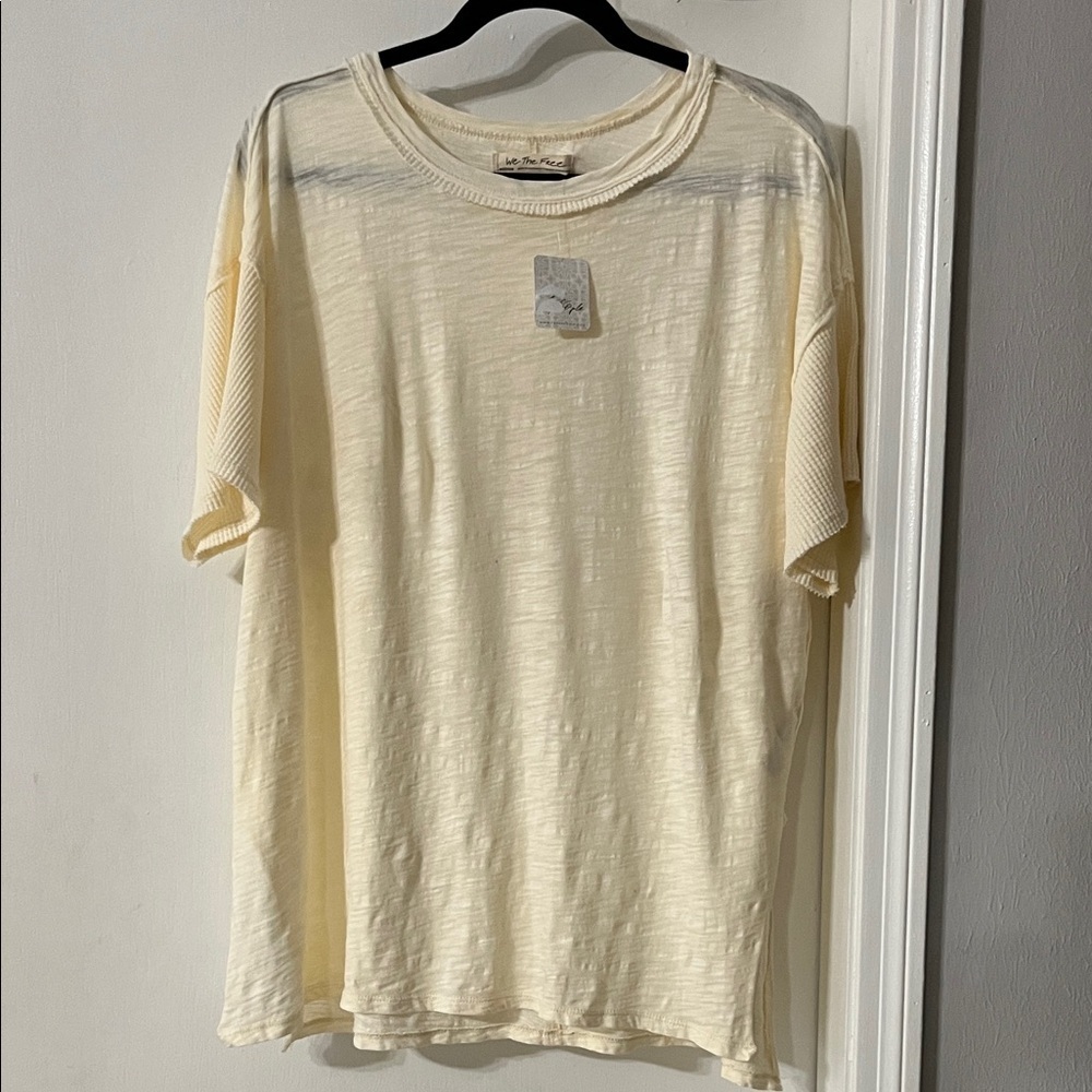 We The Free Light Cream Short Sleeve Tee